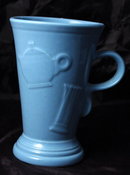 Homer Laughlin Fiesta Evergreen Cappuccino Mug Slate Blue