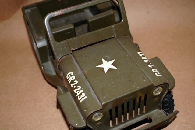 Vintage Tonka Toy Army Jeep GR 2-2431.