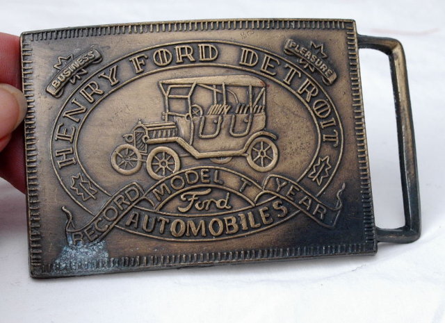 Model T Henry Ford Belt Buckle - commemorative