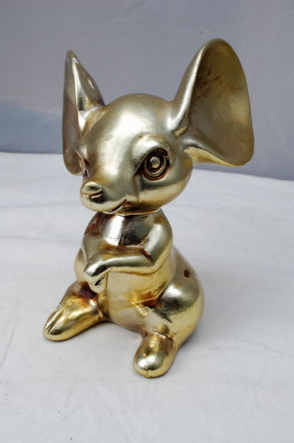 Big Ear Mouse Figurine - Made in Japan- red sticker