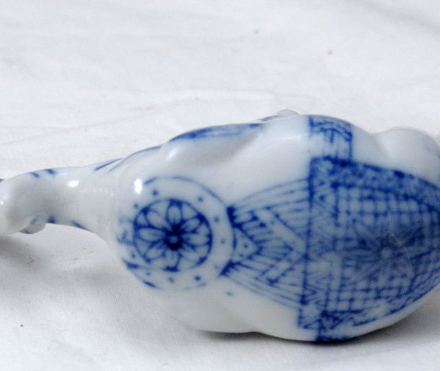 Blue White Porcelain Elephant PAIR Delft