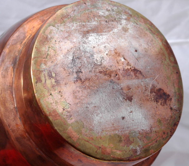 Norwegian Hammered Copper Tea Kettle hand crafted signed P. Aunøien ( to use on a wood stove)