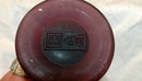 Amethyst Satin Frost Glass Bud Vase with Embossed Signaure PRICE REDUCTION!
