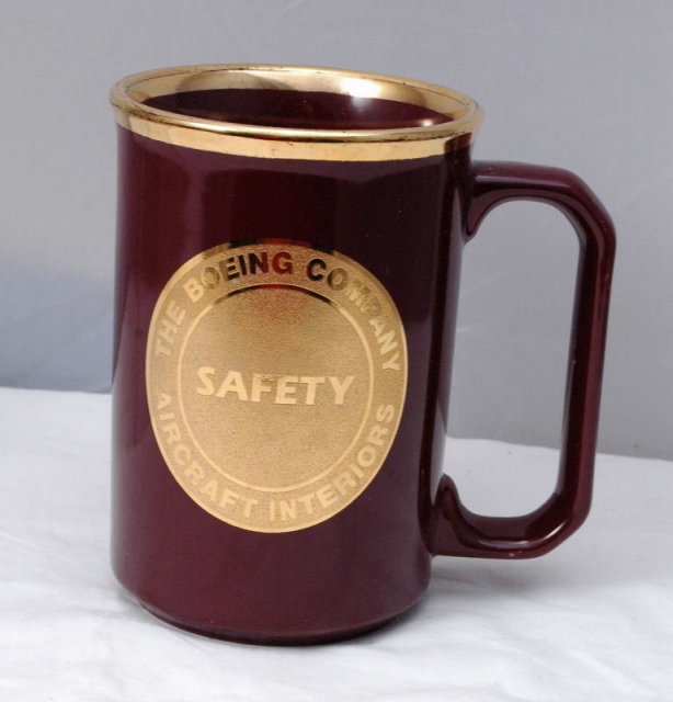 Boeing Company Aircraft Interiors Safety Mug