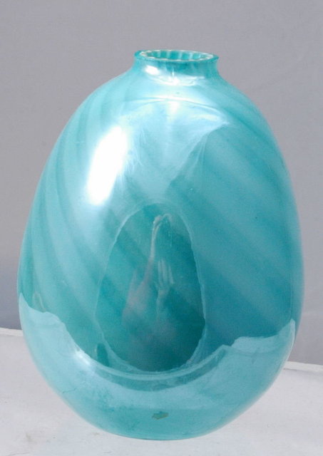 I. Rice Glass Perfume Bottle Hand Blown Art Glass * PRICE REDUCED !*