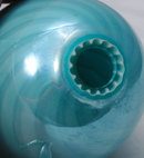 I. Rice Glass Perfume Bottle Hand Blown Art Glass * PRICE REDUCED !*