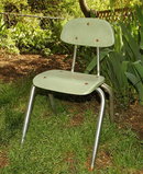 Retro Child's Chrome & Plastic Chair Carter Crafts Plano TX
