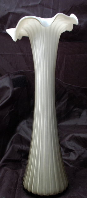 Gray Ribbed Glass Jack in the Pulpit Vase