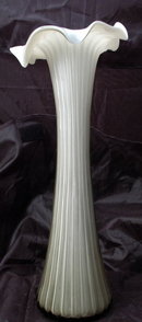 Gray Ribbed Glass Jack in the Pulpit Vase