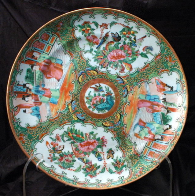 Chinese Export Rose Medallion Deep Dinner Plate * PRICE REDUCED !*