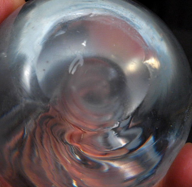 Blenko Glass Spiral Twist Paperweight Vintage
