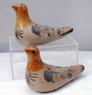 Pair of Mexican Pottery Doves