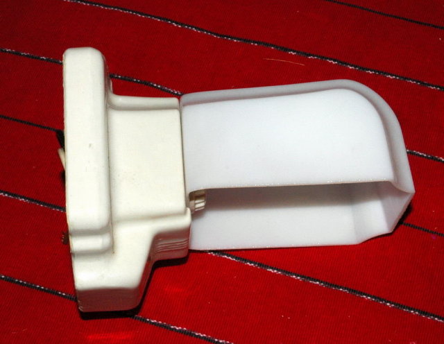 Art Deco Porcelain & Glass Shade Bathroom Shaving Mirror Light Fixture * PRICE REDUCED !*