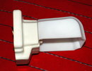 Art Deco Porcelain & Glass Shade Bathroom Shaving Mirror Light Fixture * PRICE REDUCED !*