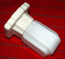 Art Deco Porcelain & Glass Shade Bathroom Shaving Mirror Light Fixture * PRICE REDUCED !*