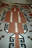 Beautiful Large Genuine Woven Wool Navajo Rug 65
