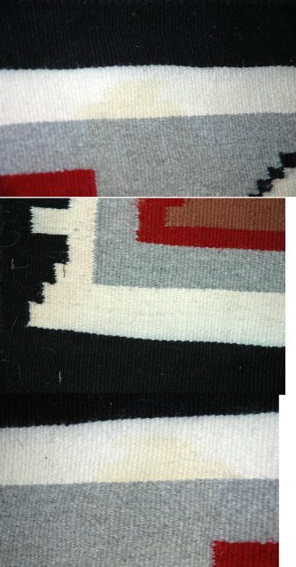 Beautiful Large Genuine Woven Wool Navajo Rug 65