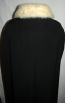 Frank Gallant Vintage Couture Wool Cape with White Mink Collar PRICE REDUCTION!