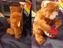 Plush wind-up bear playing cymbals, Carl Original West Germany in box