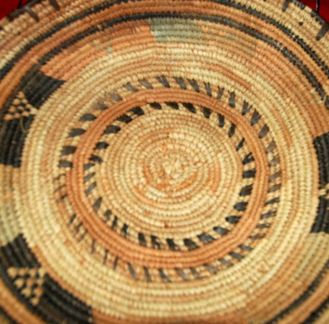 OLD AFRICAN HAUSA TRIBE HAND WOVEN BASKET