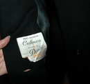 Black Cashmere Coat with Mink Collar