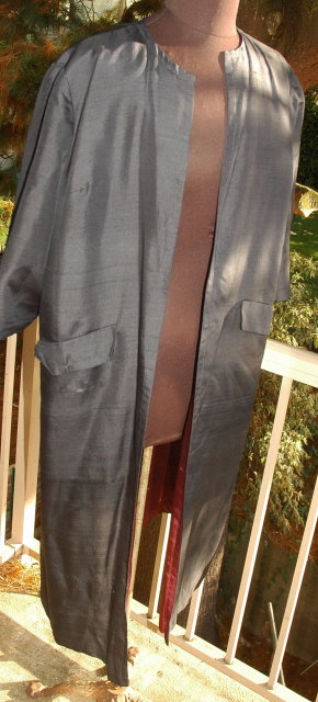 Silk Dress Coat Midnight Blue * PRICE REDUCED FOR QUICK SALE! **