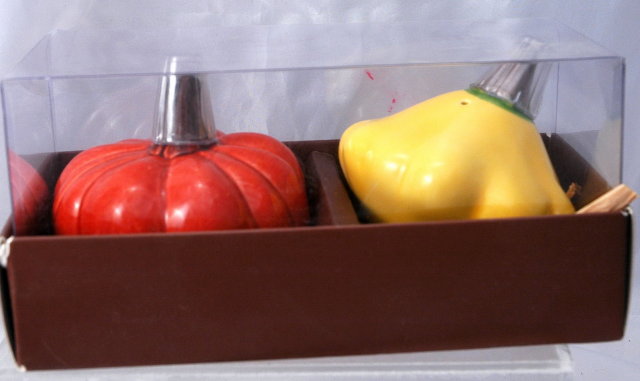 Pumpkin & Squash Salt & Pepper Set , New in package