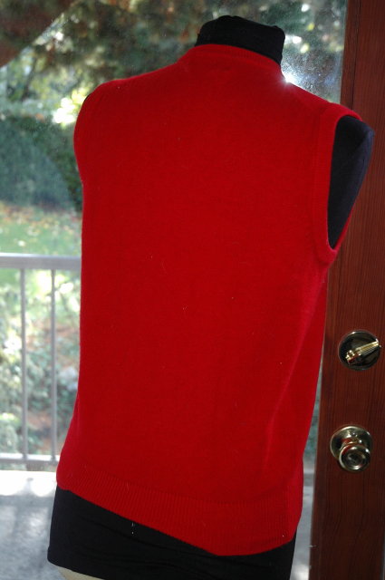 RED PGA V neck Sweater Vest