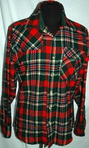 80's Wool Plaid Pendleton Lobo shirt, small