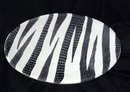 2 Oval Soapstone Plates, hand carved & dyed African Art PRICE REDUCTION!