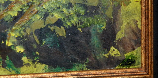 Mid Century Modernist Oil Painting of Big Eyed Bird, signed PRICE REDUCTION!
