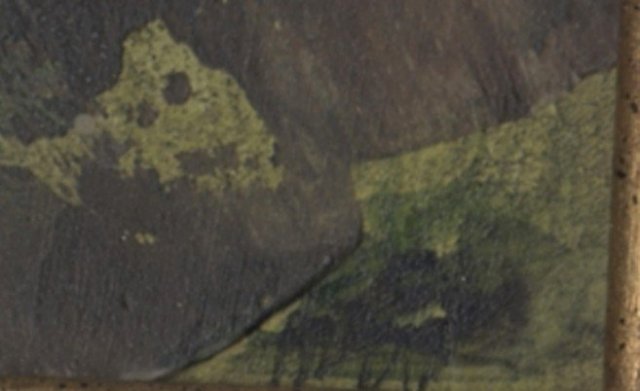 Mid Century Modernist Oil Painting of Big Eyed Bird, signed PRICE REDUCTION!