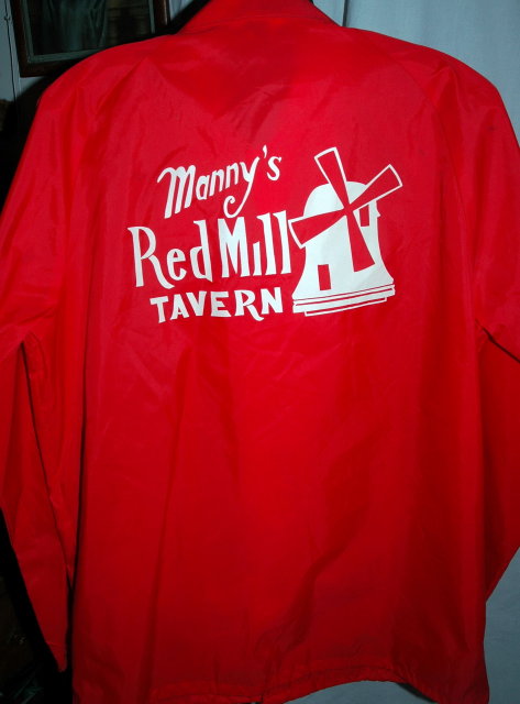 Miller High Life / Manny's Red Mill Tavern Nylon Windbreaker Jacket **PRICE REDUCED**!!