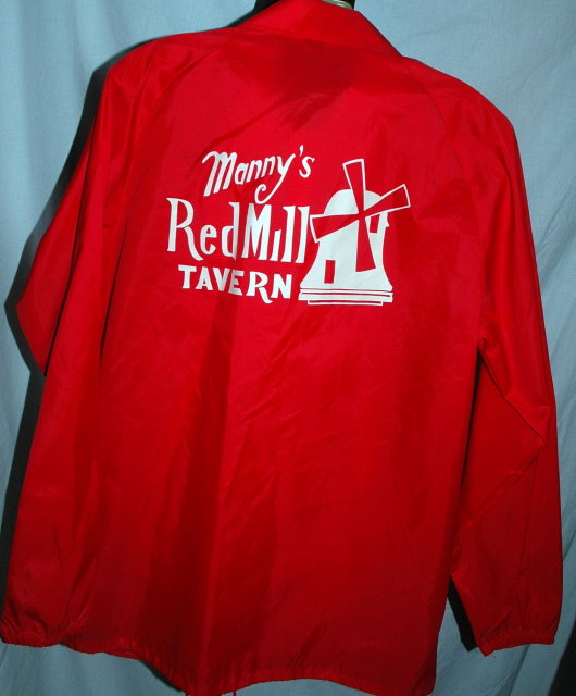 Miller High Life / Manny's Red Mill Tavern Nylon Windbreaker Jacket **PRICE REDUCED**!!
