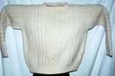 John Molloy of Donegal Ireland Hand Knit Irish Fisherman Sweater size Med.