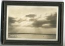 Black White Sepia Tone Sunset in Tropics Photo in Frame