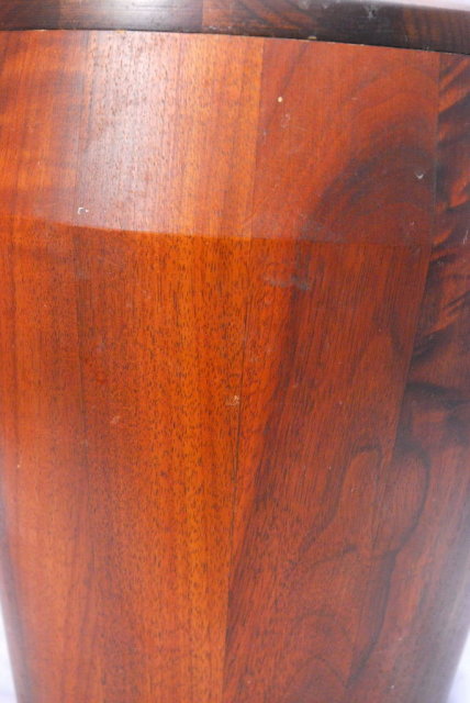 Vermilion Walnut, Solid Walnut Tall Ice Bucket , Mid-Century Modern