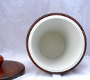 Vermilion Walnut, Solid Walnut Tall Ice Bucket , Mid-Century Modern