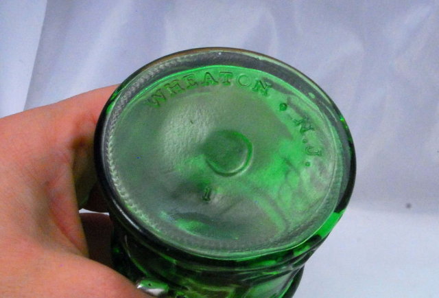 Green Glass Bitters Bottle, Cape May, Weaton N.J.