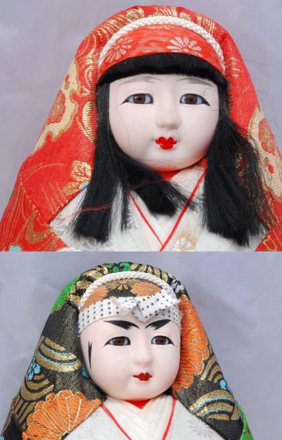 Vintage Japanese Roly Poly Wedding Dolls PRICE REDUCTION!