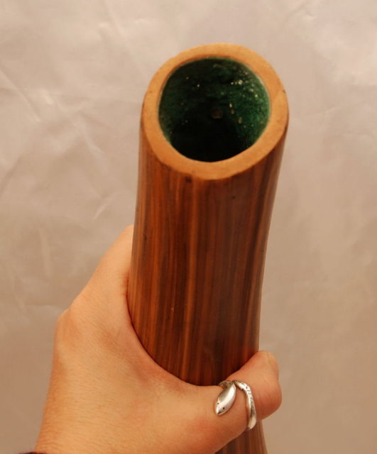 Hand Made Mexican Gourd Pottery Vase PRICE REDUCTION!