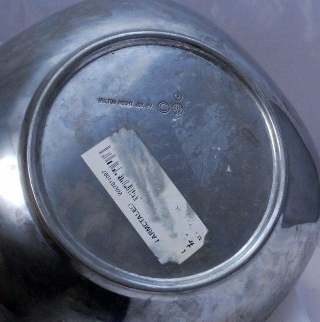 Wilton Armatelle Metal Bowl Modernist Design