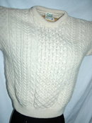 Lovely Traditional 100% Hand-knit Irish Fisherman's Clan Sweater made in Ireland by Carraig Donn Ireland