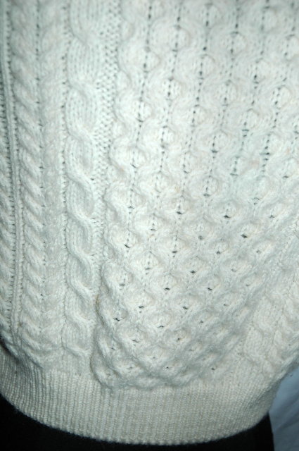 Lovely Traditional 100% Hand-knit Irish Fisherman's Clan Sweater made in Ireland by Carraig Donn Ireland