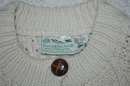 Traditional 100% Hand-knit Irish Fisherman's Clan Cardigan Sweater made in Ireland by Donegal Handcrafz