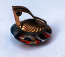 Vintage Italian Millefiori Glass Clip On Earrings