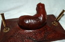 Walrus Sculpture Desk Set Pen Holder, Heavy Pottery from Thorn Canada