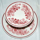 Homer Laughlin Bone China 2 tiered serving plate PRICE REDUCED!