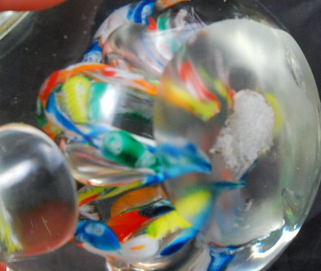 Millefiori Glass Elephant Paperweight , Murano