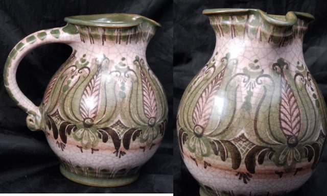 Handarbeit Gmunden Pottery Milk Pitcher
